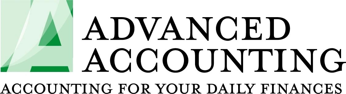 Advanced Accounting tagline and logo design